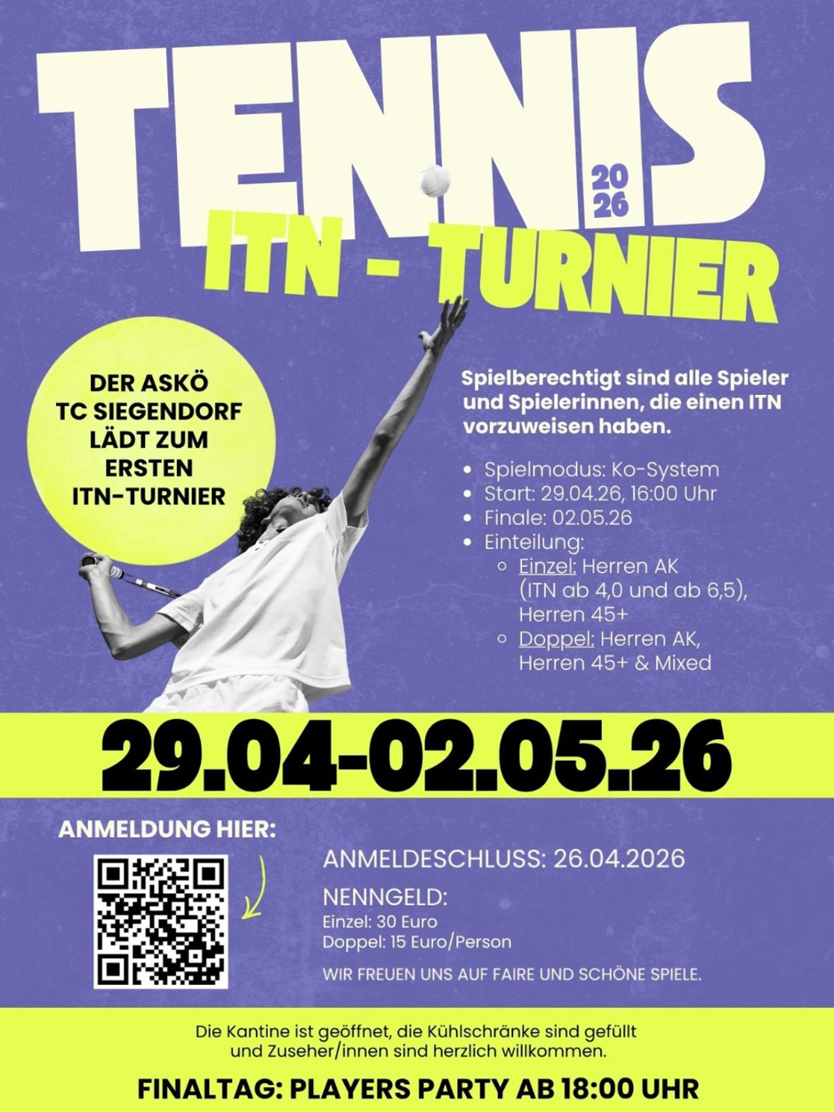 Das 1. ITN-Turnier steht an!