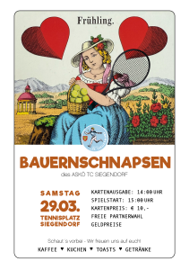 Erstes Vereins-Bauernschnapsen beim ASKÖ TC Siegendorf am 29.03.2025